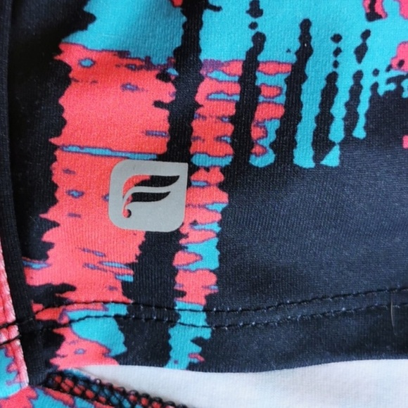 Fabletics High Neck Lined Racerback Sports Bra L - Picture 5 of 5